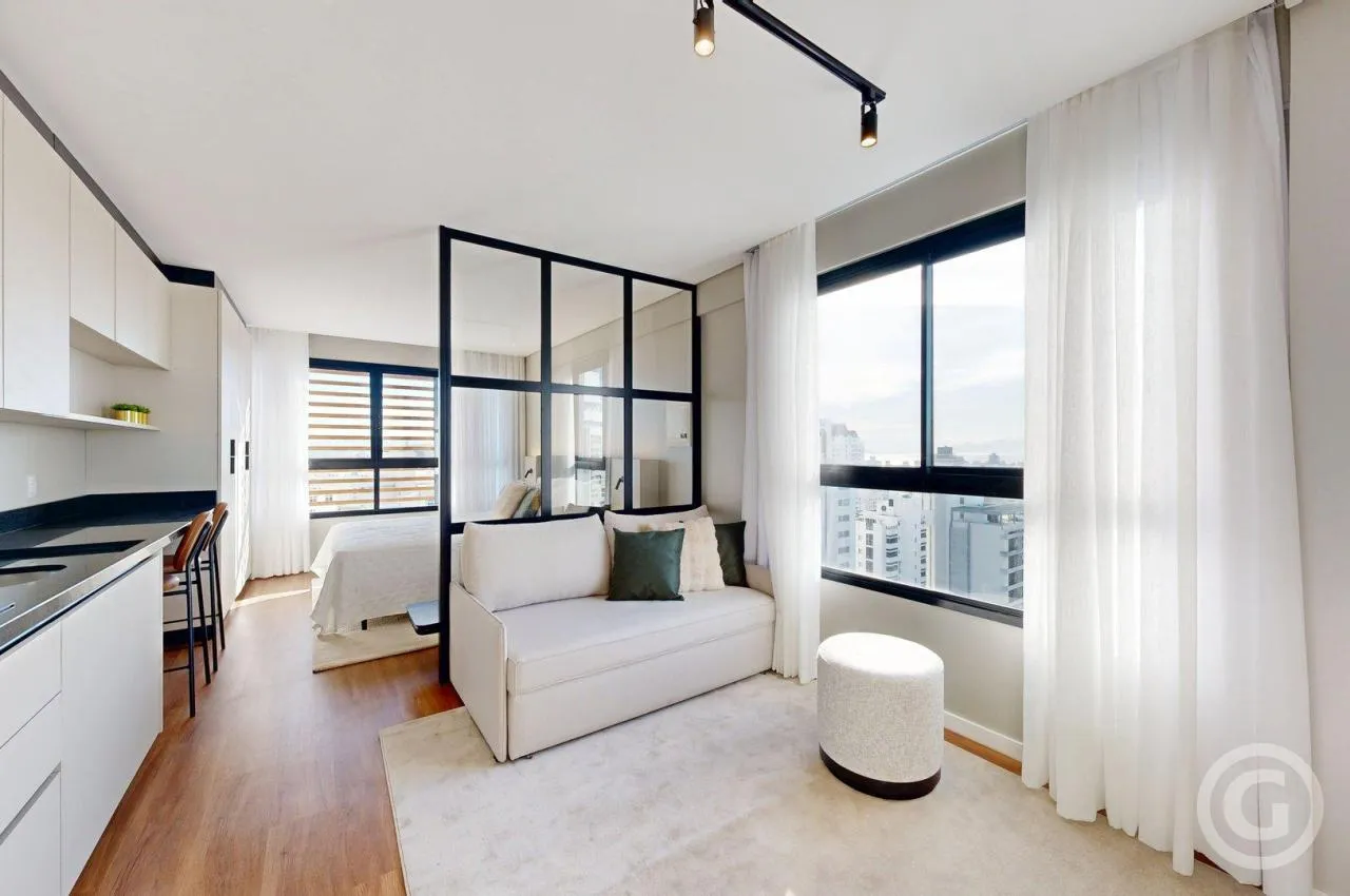 Estudio amueblado de 36 m² con cocina abierta