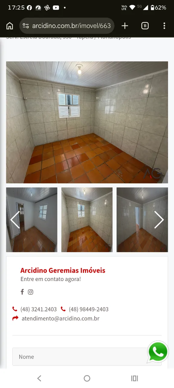 Unfurnished house with 3 bedrooms and ceramic floors