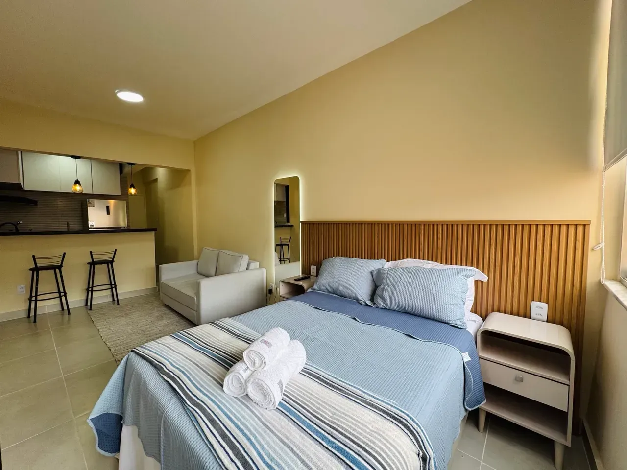 Apartamento mobiliado com cozinha aberta e 1 quarto — photo 4
