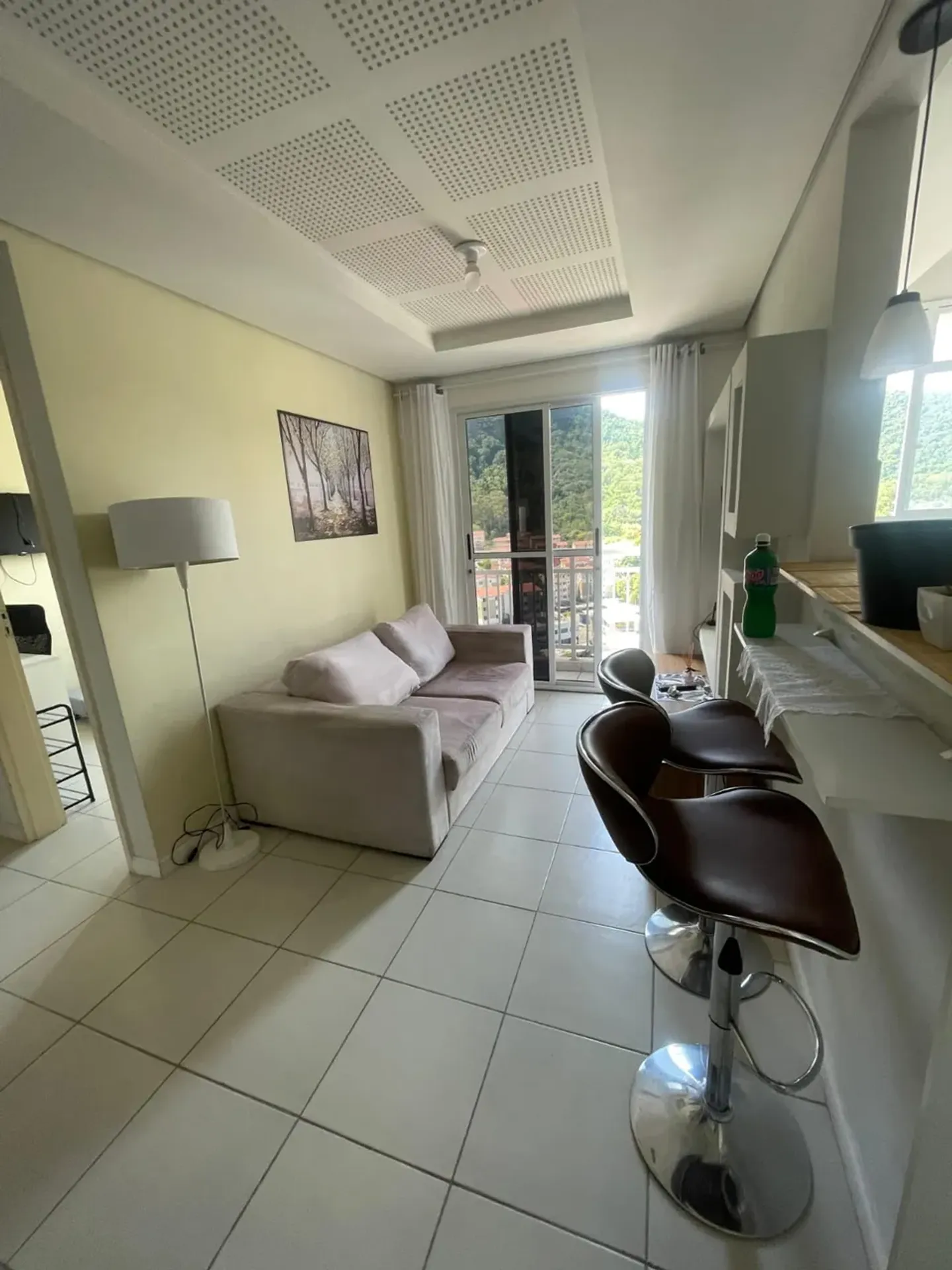 Furnished apartment, 50 m², with a mountain view