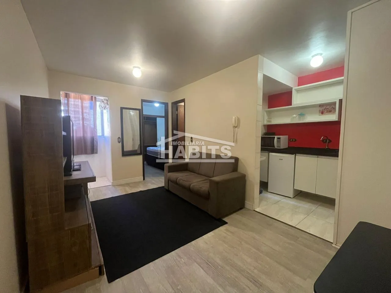 Furnished one-bedroom, 31 m² apartment in Curitiba