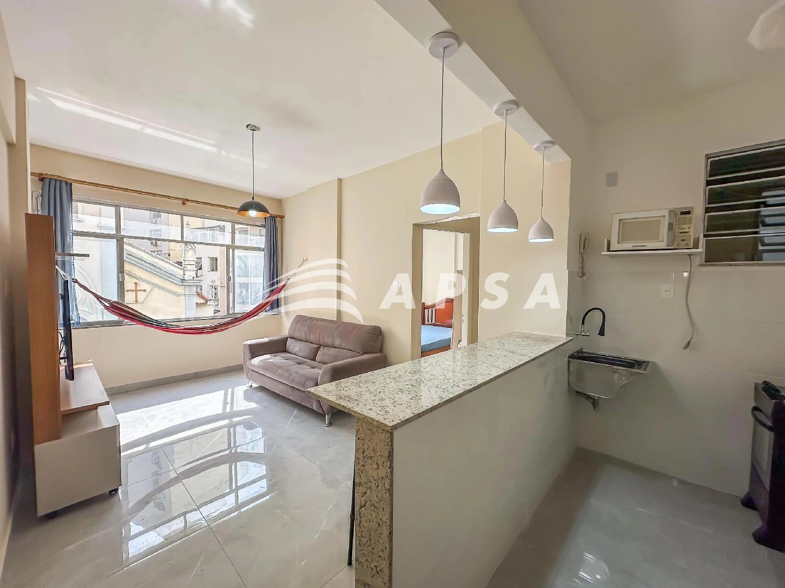 1 quarto e espaço de home office: apartamento de 40 m² — photo 2