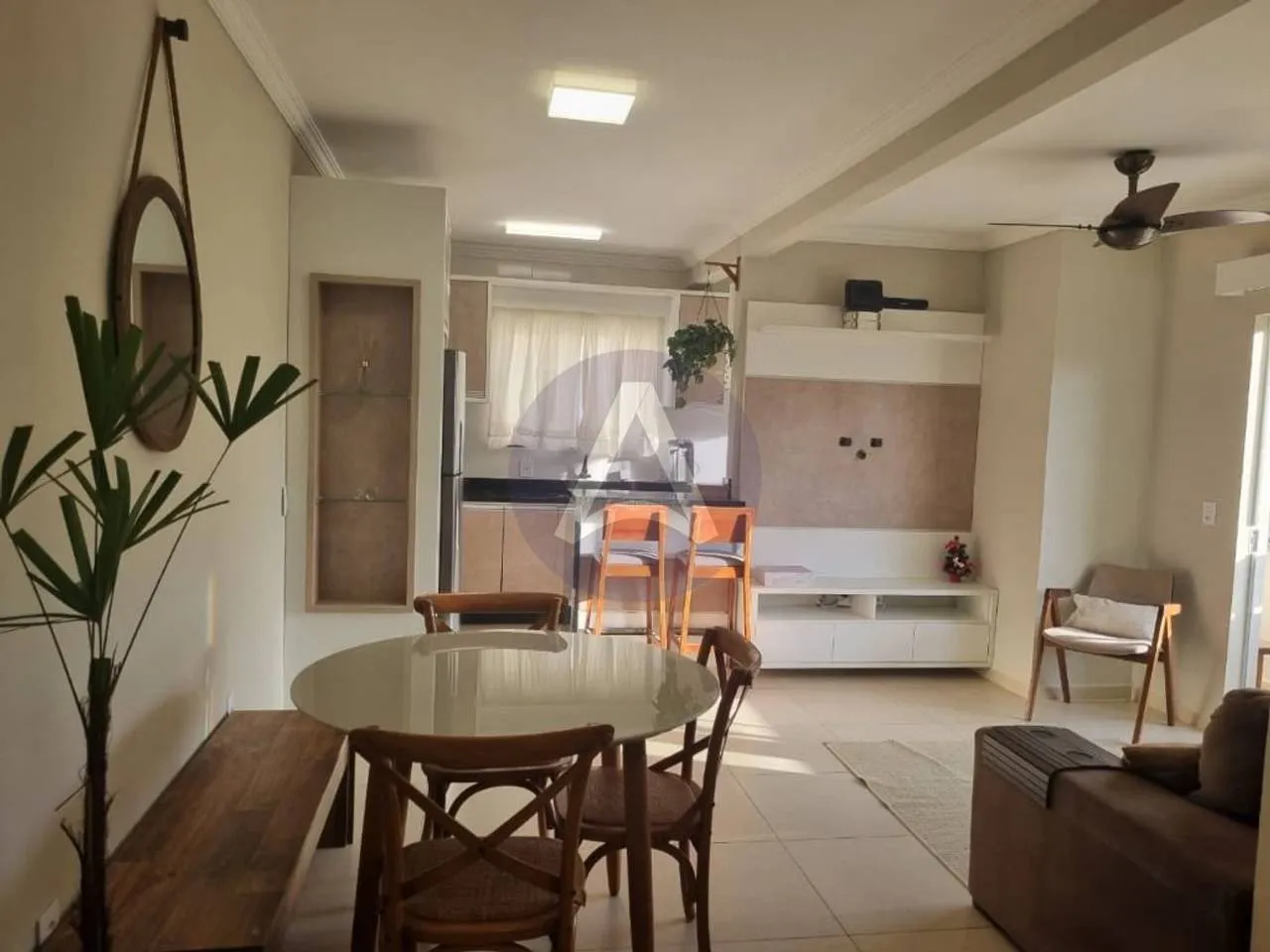 Furnished apartment, 90 m², with a grill on the balcony — photo 17