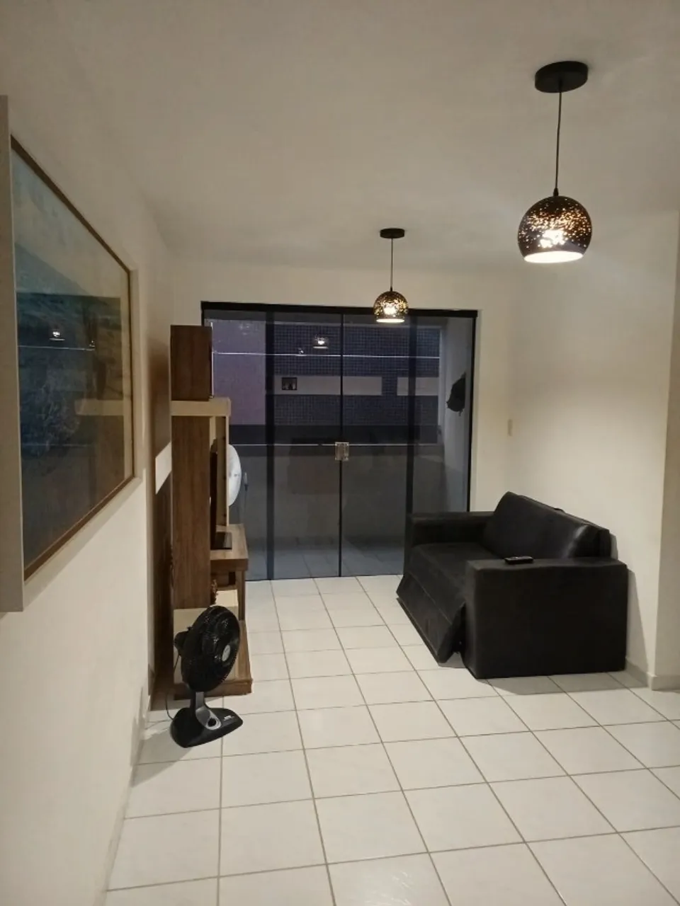 Apartamento mobiliado com 3 quartos e varanda, 76 m²