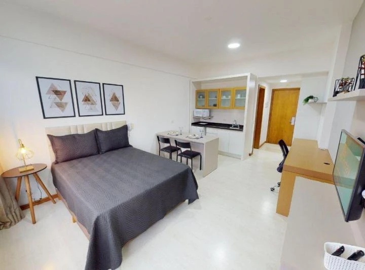 Furnished 1-bedroom apartment with 30 m² and 1 bathroom