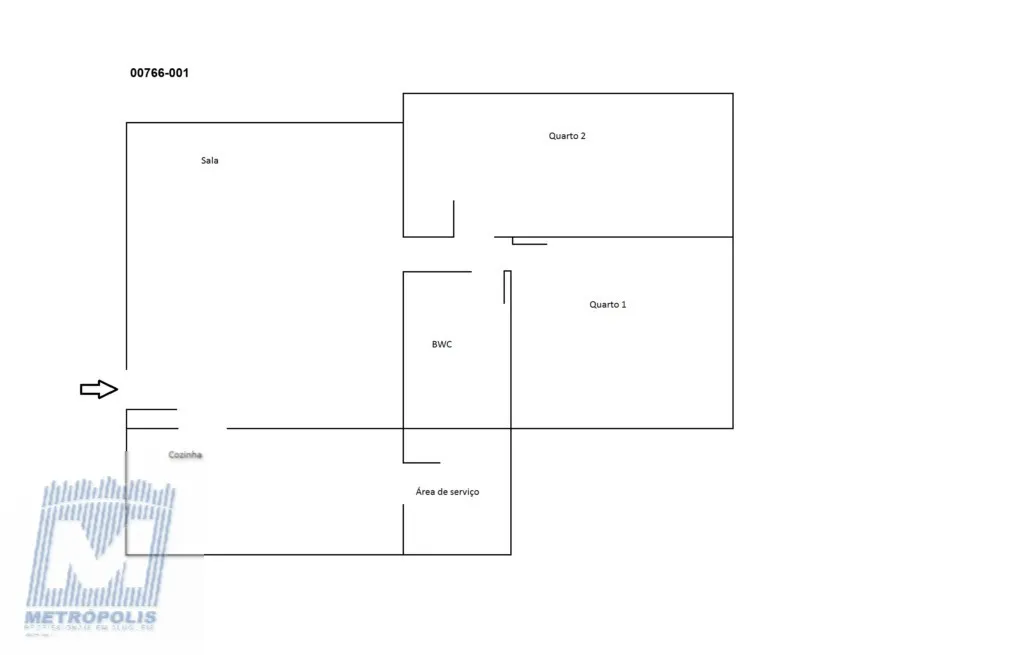 2-bedroom apartment with a closed kitchen and gas stove — photo 37