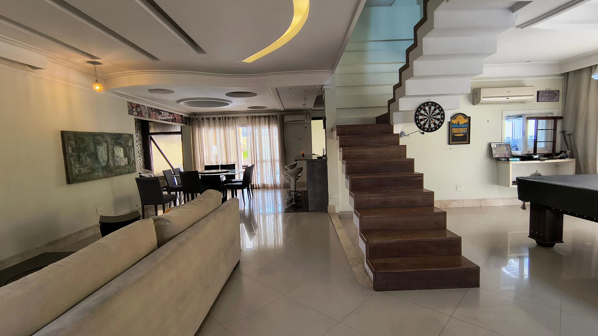 Furnished house with 7 bedrooms and open-plan kitchen — photo 9
