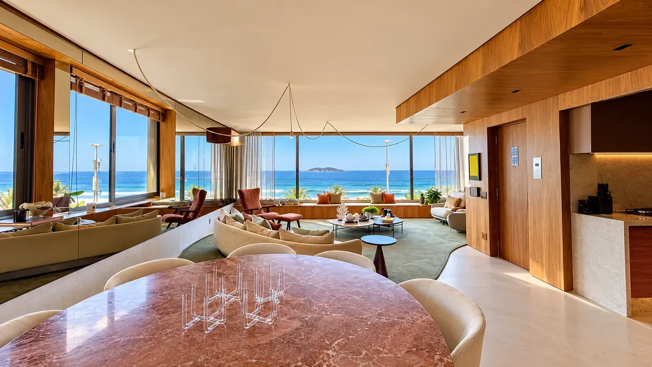 Furnished apartment, 157 m², with floor-to-ceiling windows — photo 22