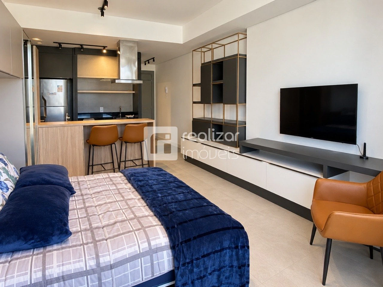 One-bedroom apartment with a dryer in Florianópolis
