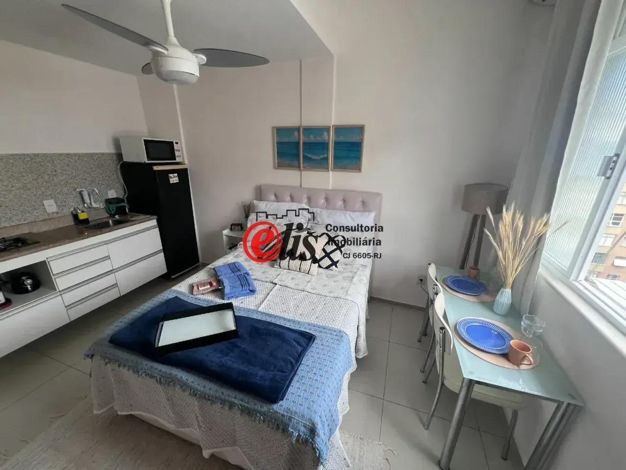 Furnished 1-bedroom apartment with compact kitchenette — photo 3
