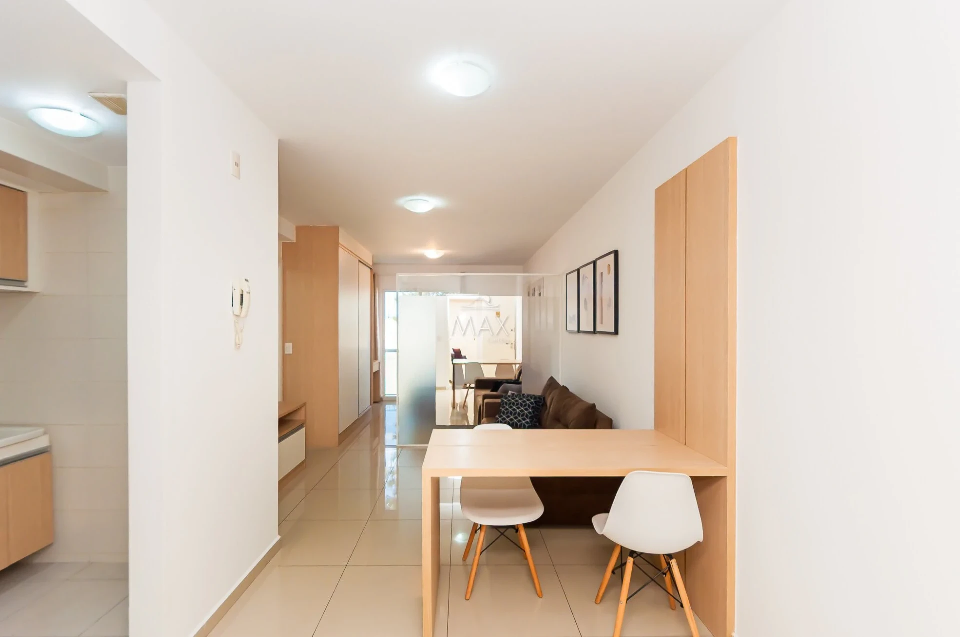 Furnished apartment, 34 m², with a washing machine