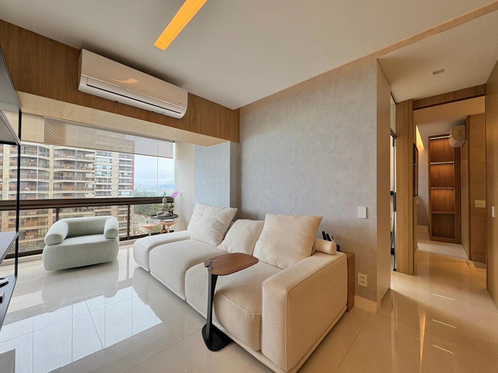Furnished apartment, 75 m², with floor-to-ceiling windows — photo 21