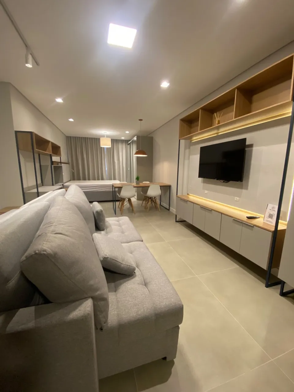 Departamento amueblado, 34 m², con espacio de home office