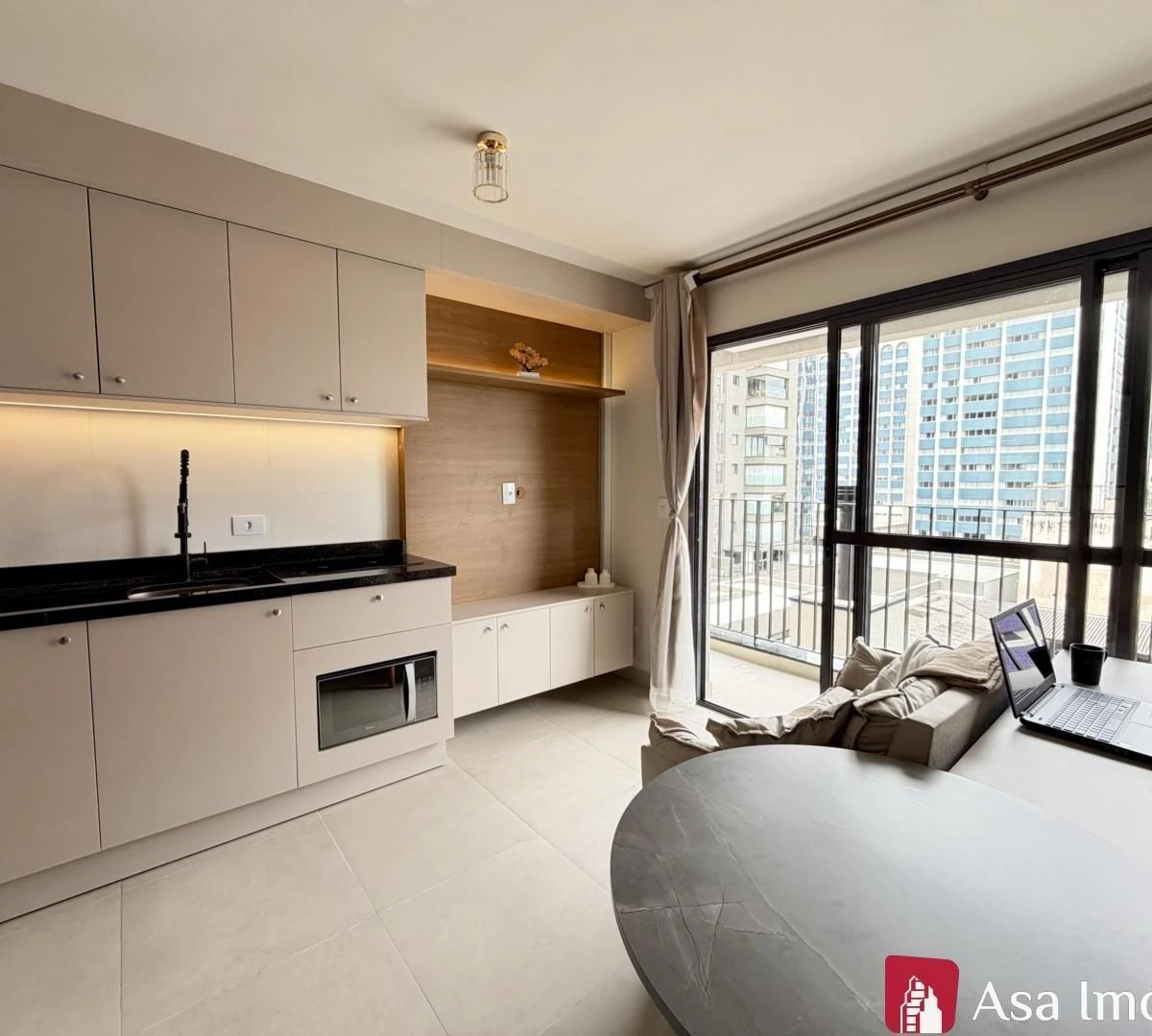 Furnished studio, 26 m², with a home office — photo 2