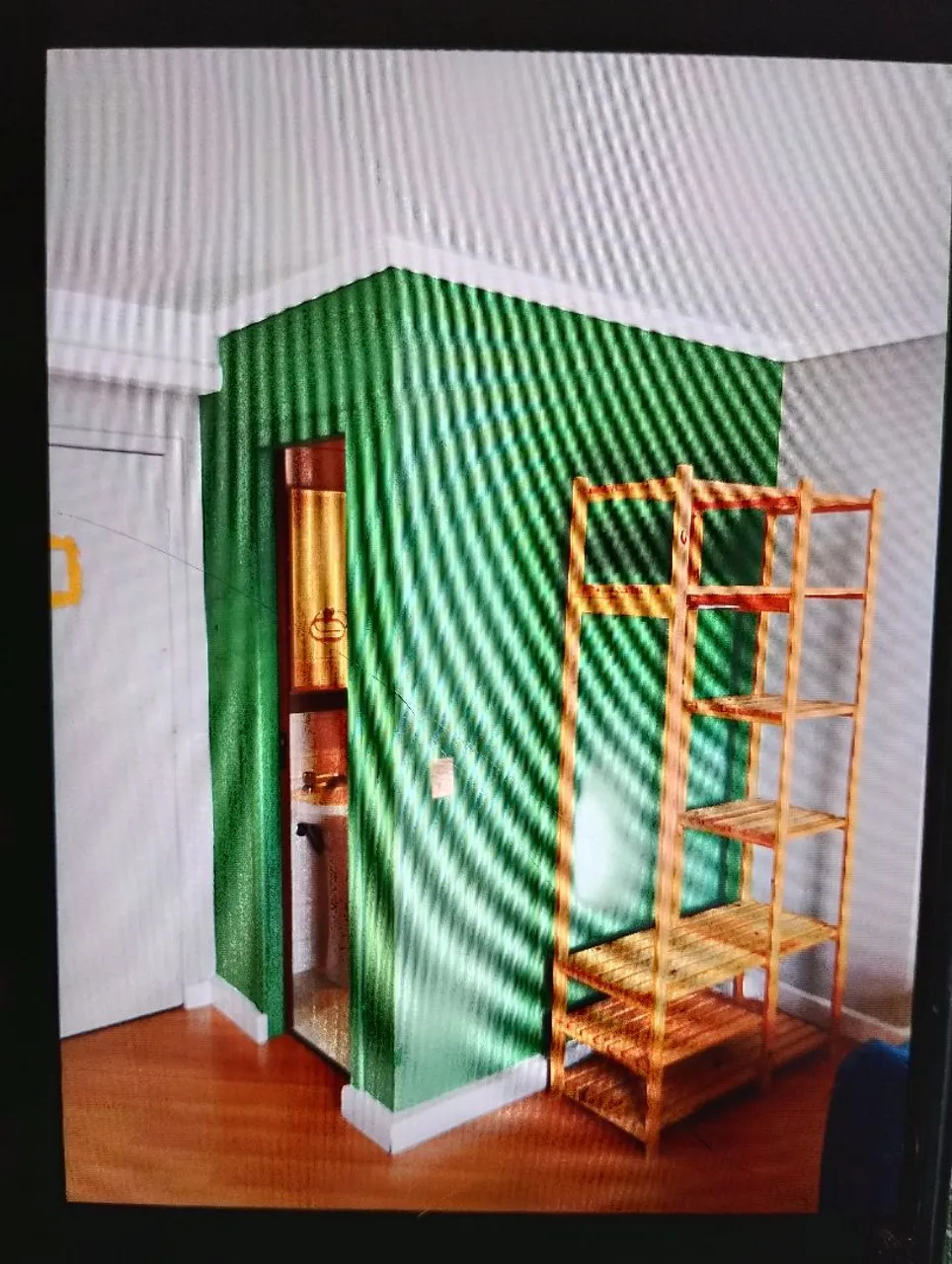 Wood or laminate floors in a one-bedroom apartment, 29 m² — photo 6