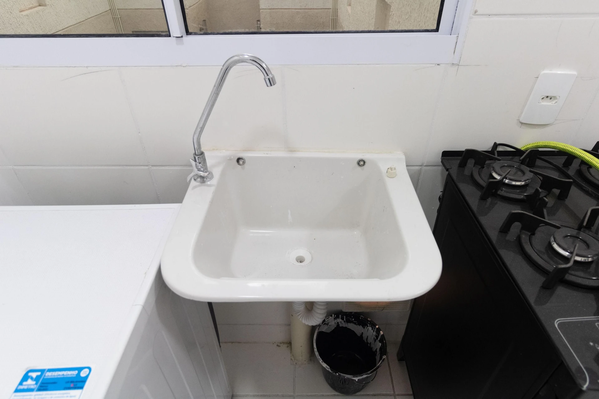 Washing machine in a 2-bedroom apartment, 40 m² — photo 42