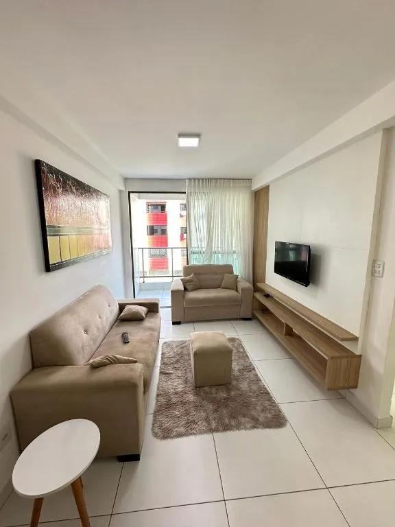 Furnished 2-bedroom apartment with a balcony