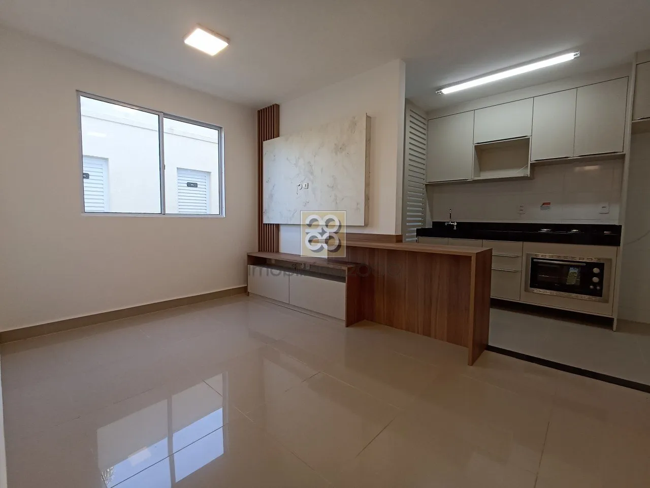 Ground-floor apartment with 2 bedrooms and 58 m²