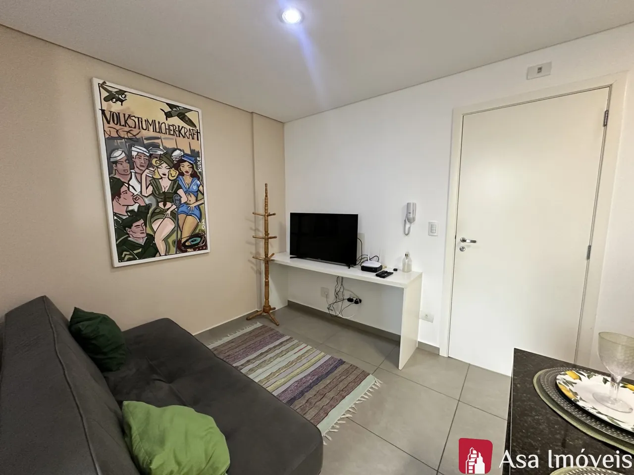 Furnished studio apartment with 35 m² and 1 bedroom — photo 10