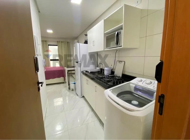 Apartamento mobiliado de 28 m² com 1 quarto e vaga