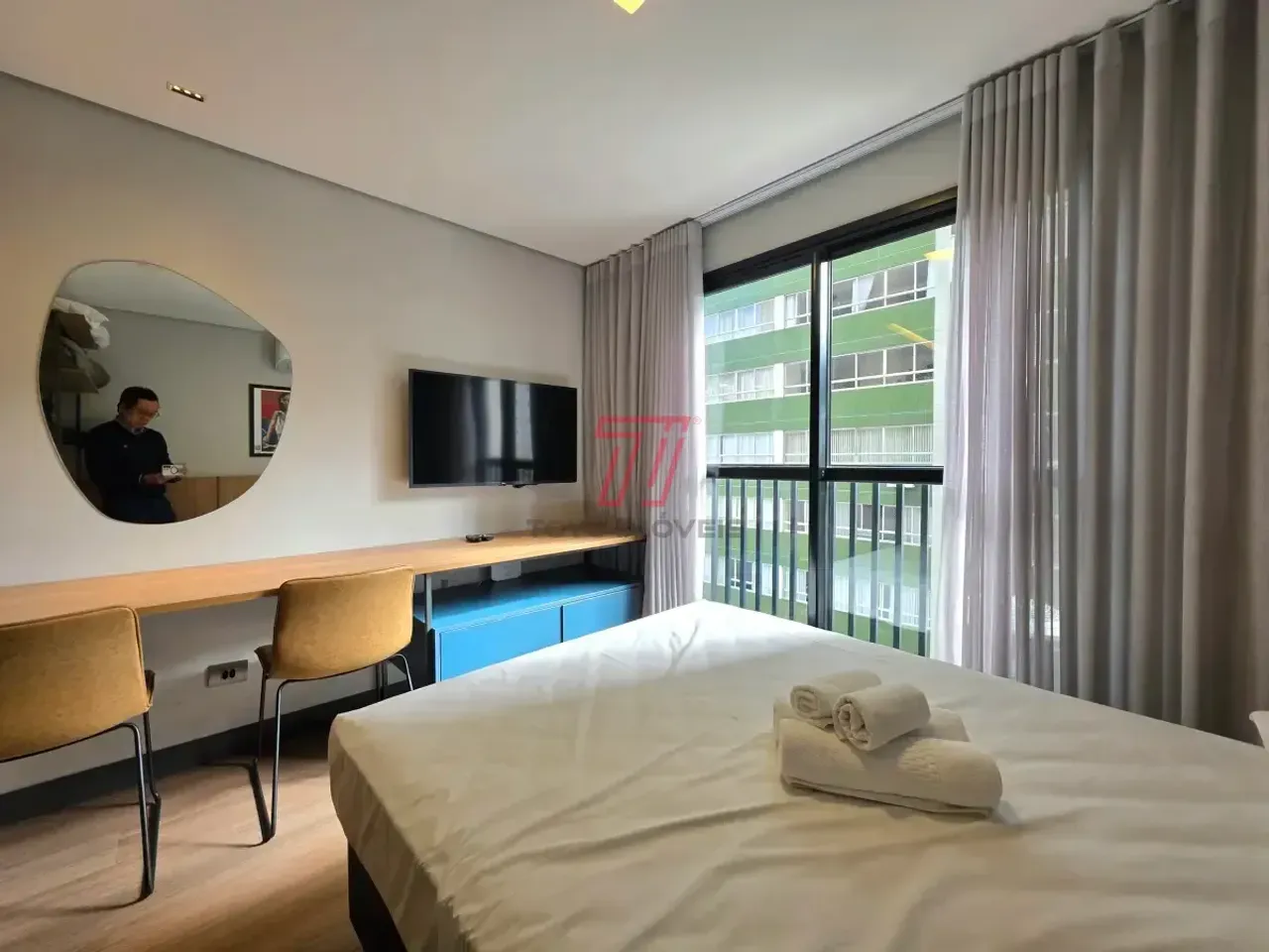 Studio de 30 m² com 1 quarto, ar-condicionado — photo 5