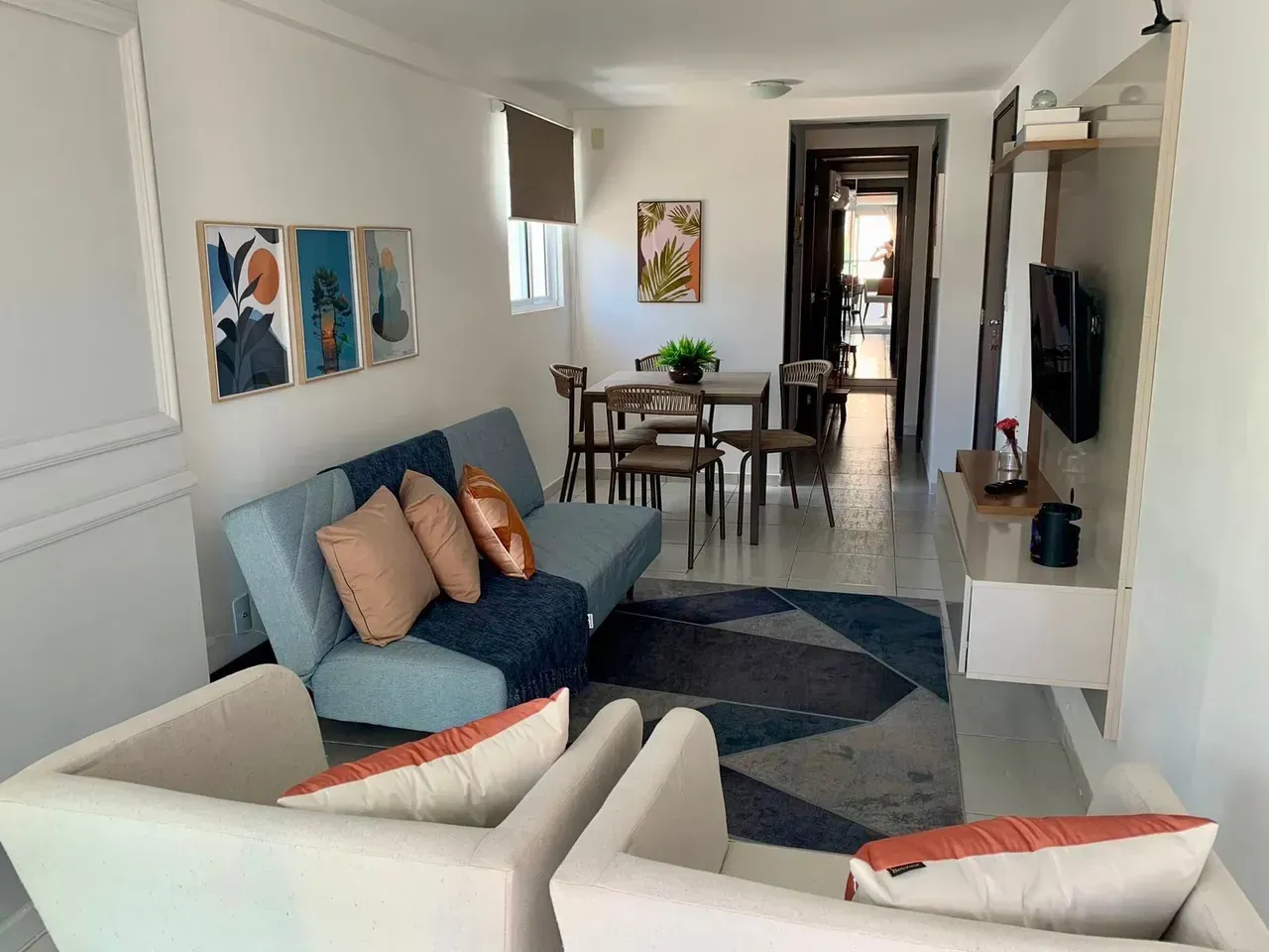 Furnished 30 m² 1-bedroom apartment on the 1st floor