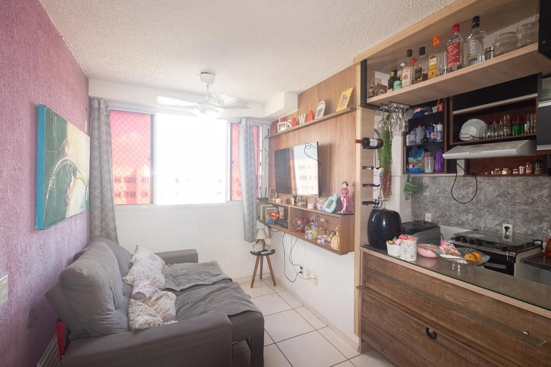 Furnished apartment, 42 m², with a washing machine — photo 14