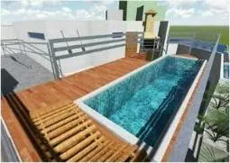 Меблированная 1-комнатная квартира с газовой открытой кухней — photo 12