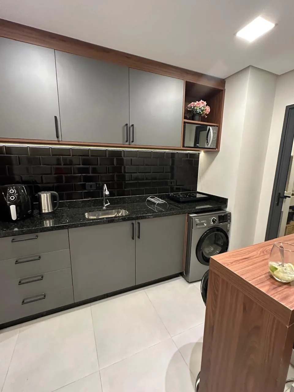 Furnished apartment, 30 m², with a washing machine — photo 2