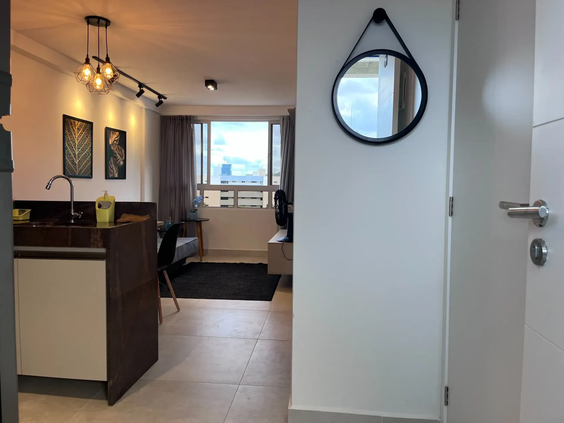Water view in a one-bedroom apartment, 40 m²