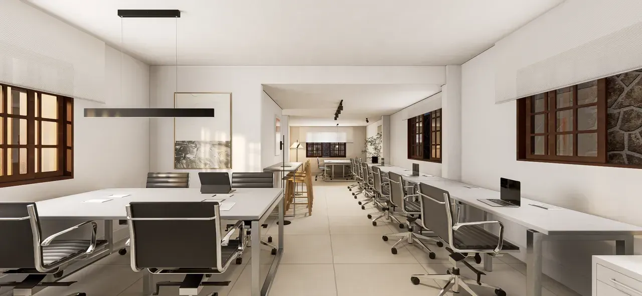 Home office in a 5-bedroom house, 364 m²