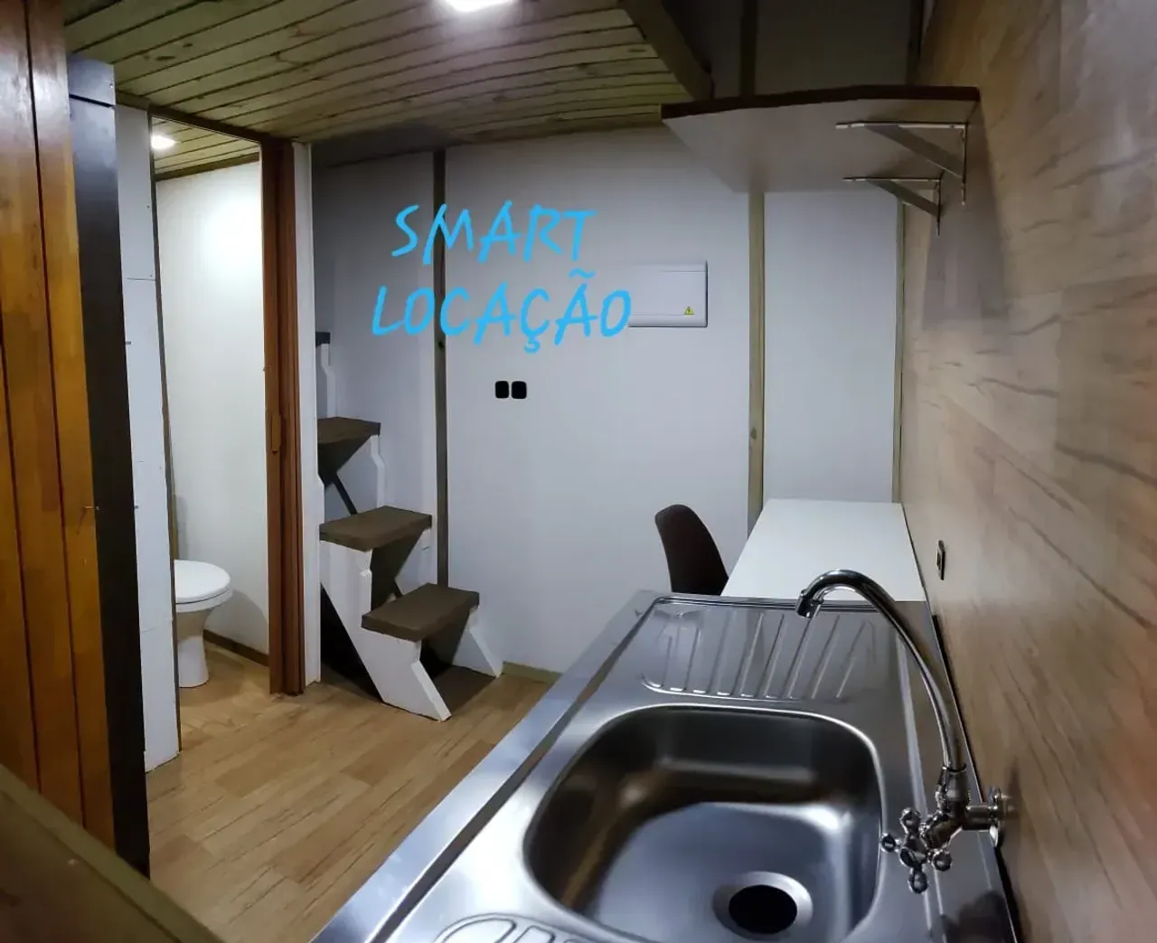 Kitnet sem vaga, cozinha compacta com fogão a gás