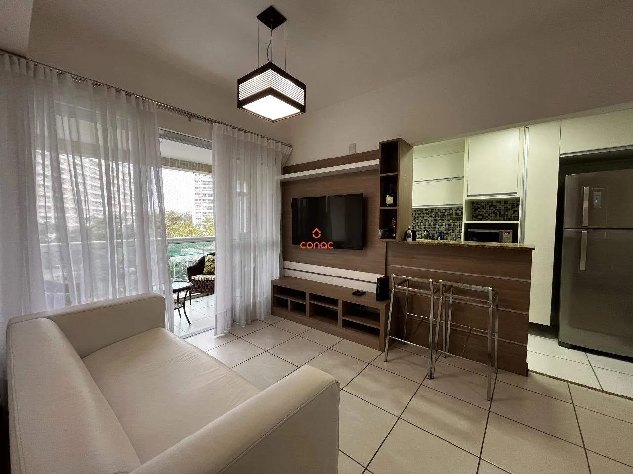 2-bedroom apartment in a building with a sauna