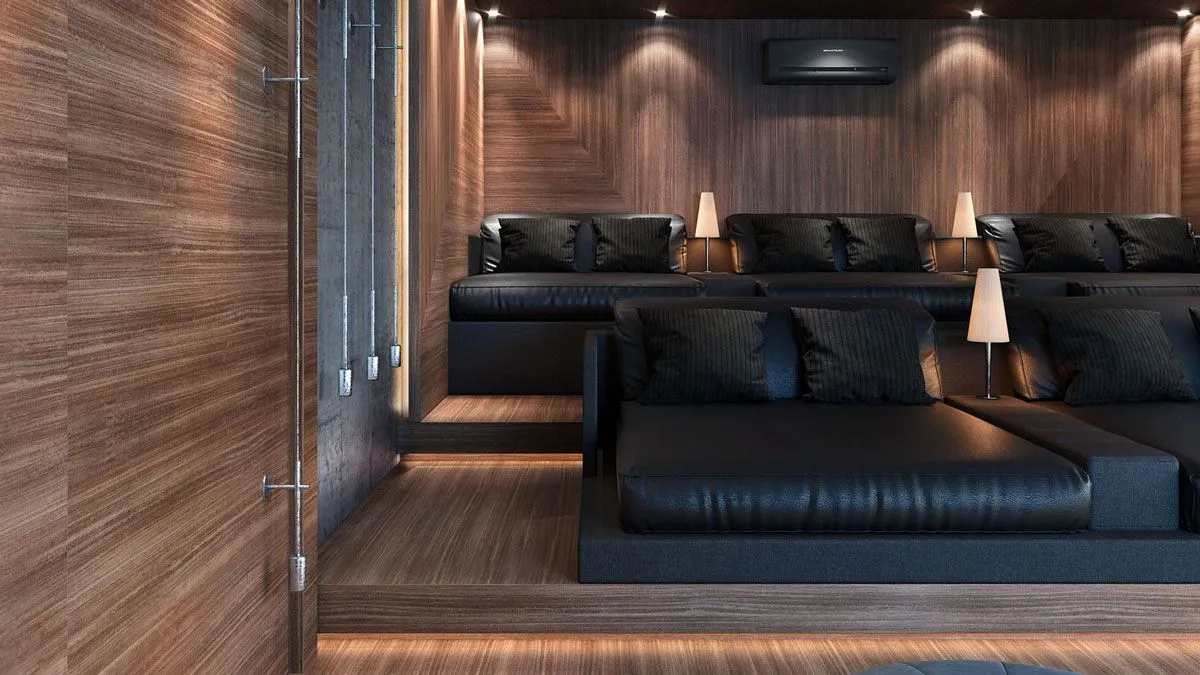 Balcony with a grill in a 3-bedroom apartment, 131 m² — photo 39