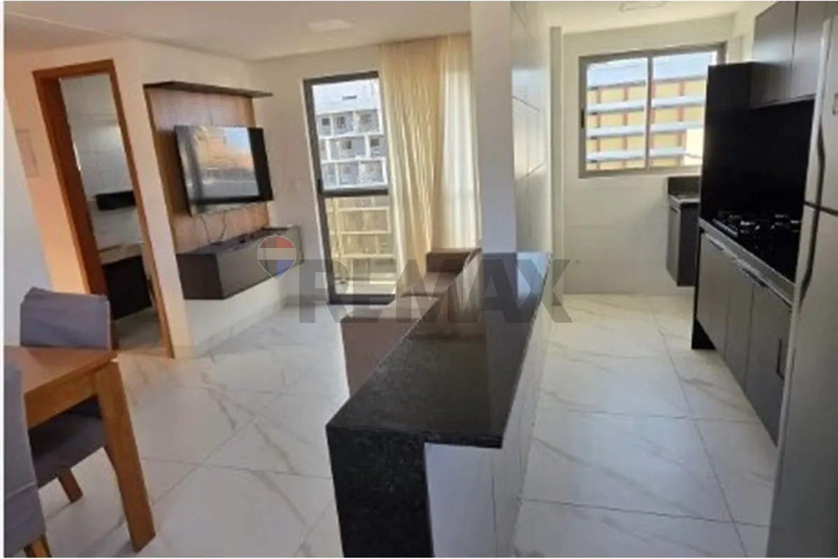 59 m² apartment with 2 bedrooms and open-plan kitchen — photo 13