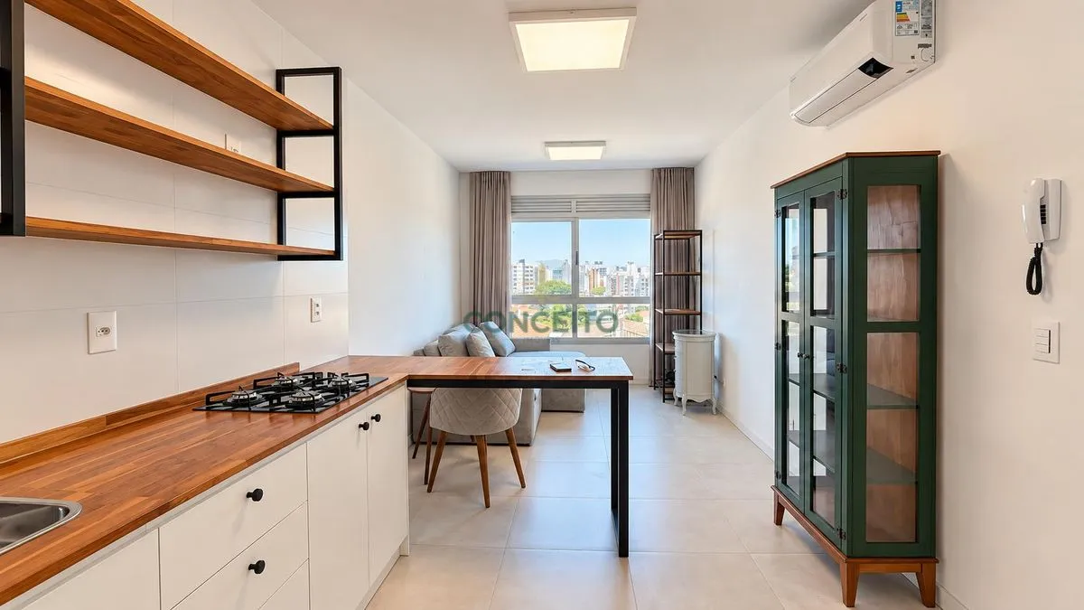 One-bedroom apartment with a washing machine — photo 5