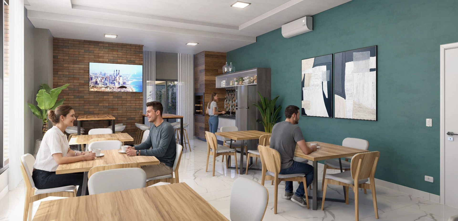 Apartamento mobiliado com 1 quarto e sacada envidraçada — photo 27
