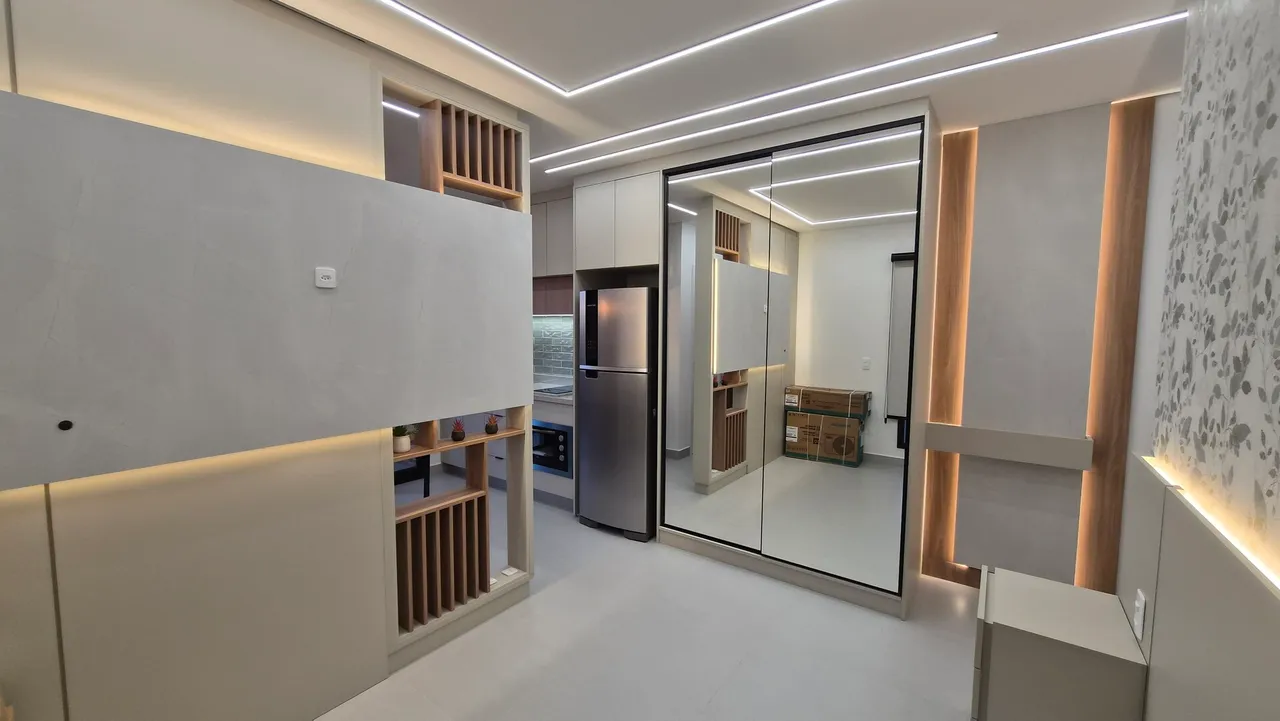 Apartamento mobiliado de 27 m² com 1 quarto e mesa de trabalho — photo 4