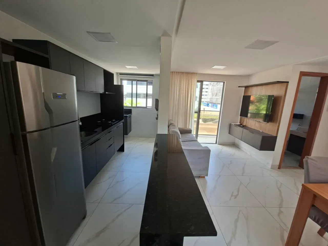 60 m² apartment with a home office and a private BBQ — photo 3