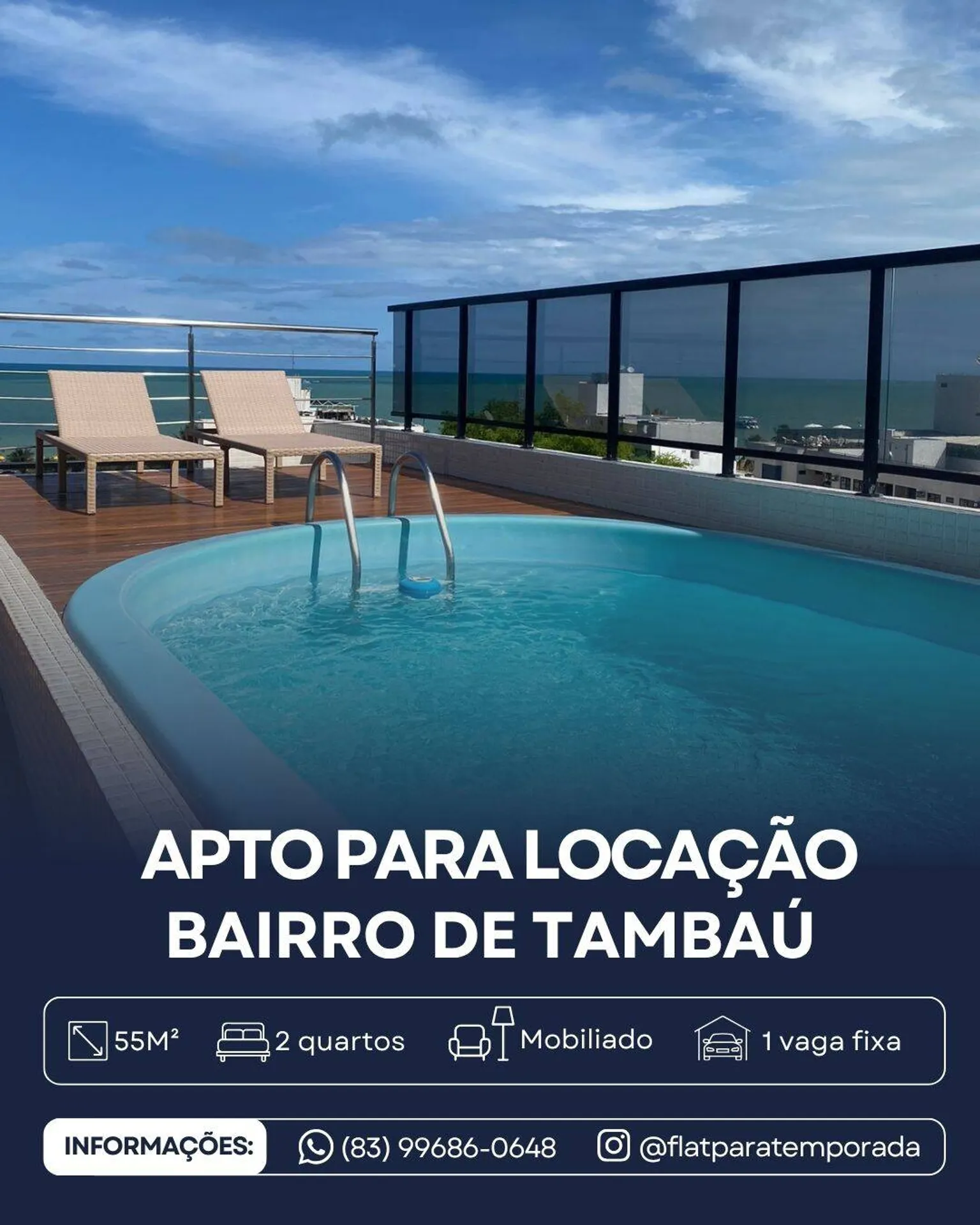 Apartamento de 55 m² com cozinha compacta e fogão a gás