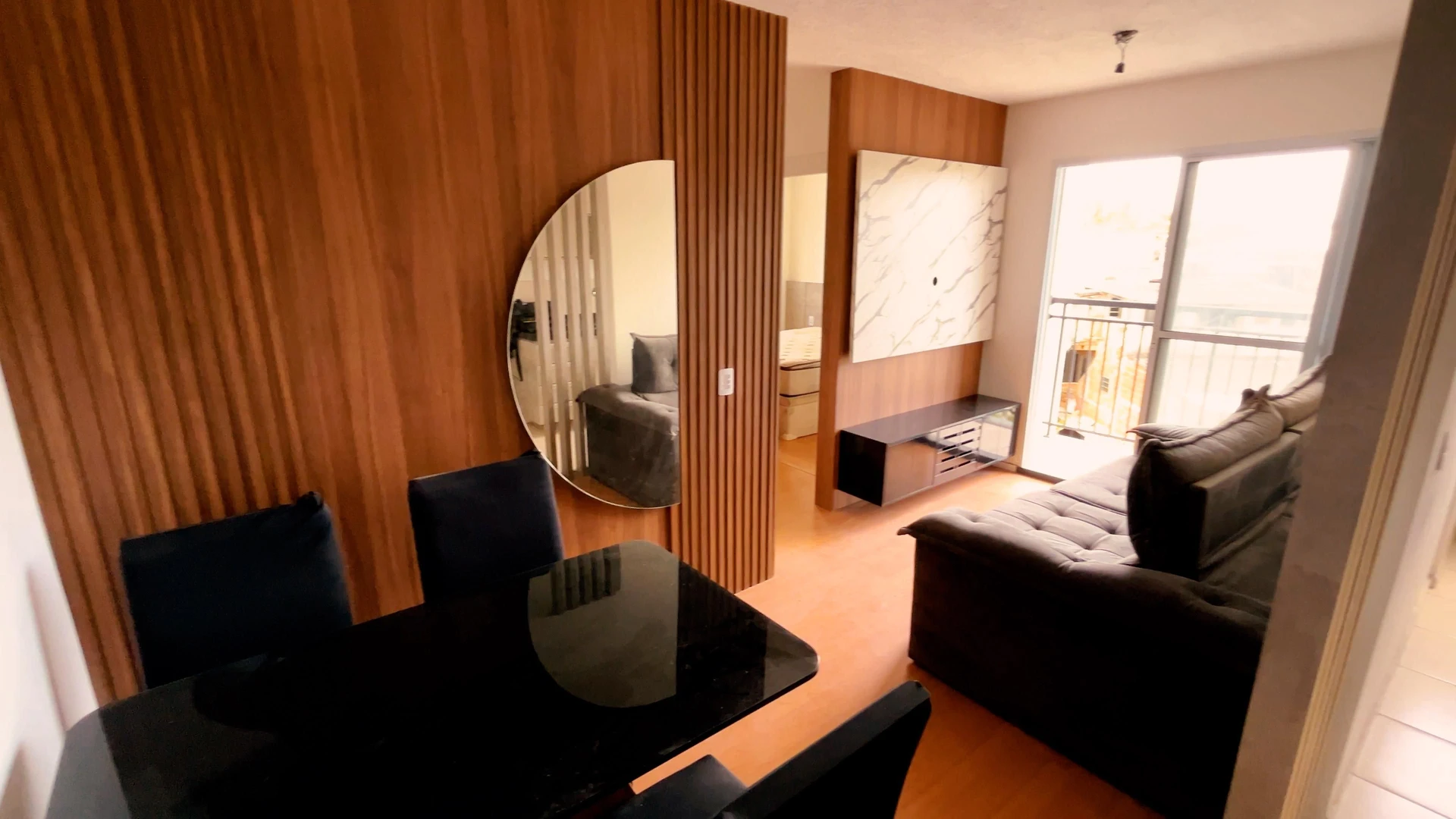 Apartamento mobiliado com varanda e churrasqueira na sacada — photo 2