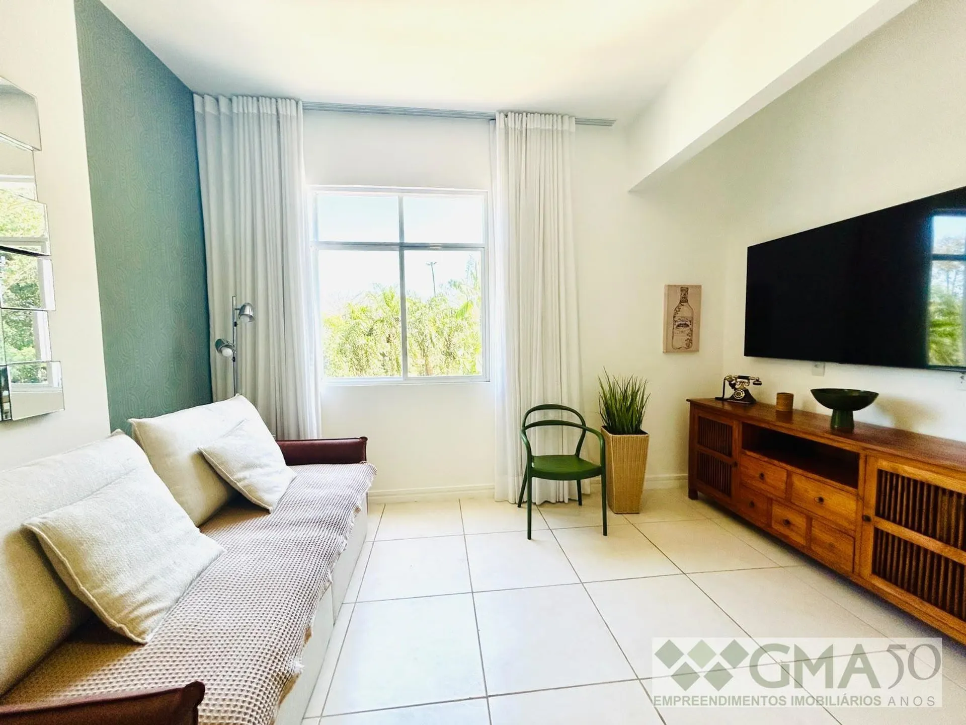 Furnished 90 m² apartment with 2 bedrooms and green views — photo 28