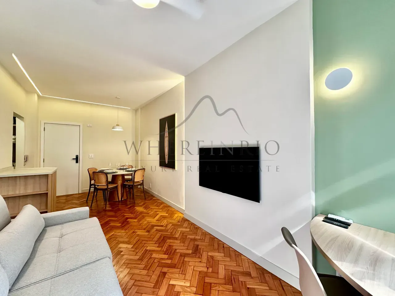 Furnished 1-bedroom apartment with open kitchen — photo 12