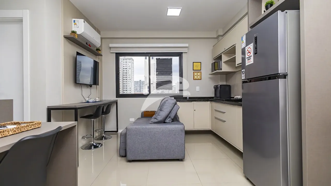Furnished 51 m² apartment with 1 bedroom and open kitchen — photo 3