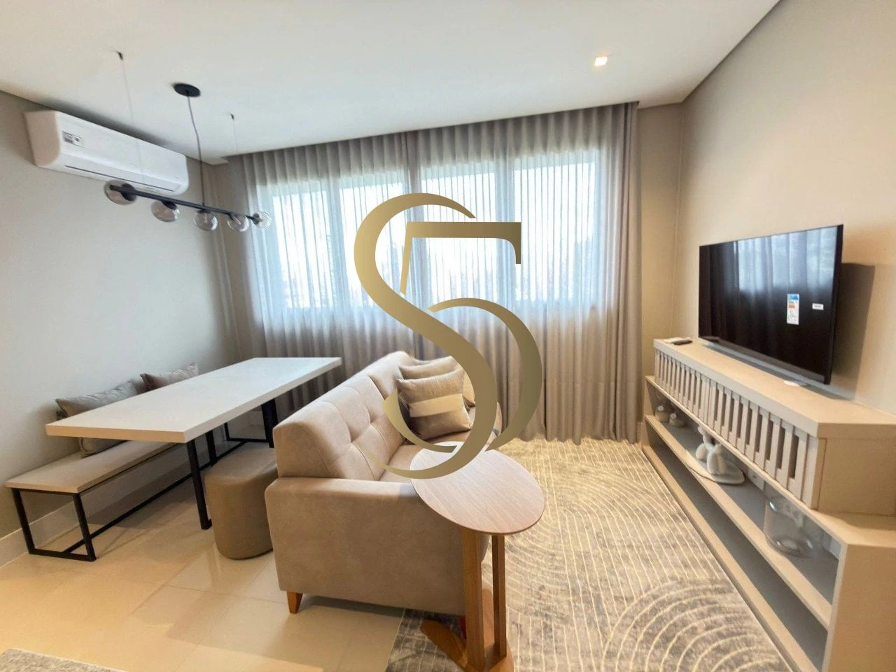 Washing machine in a one-bedroom apartment, 59 m²