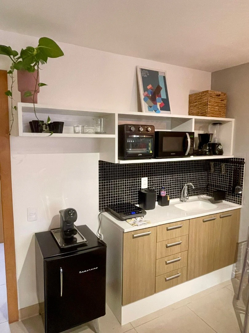 Furnished 30 m² studio with 1 bedroom and electric stove — photo 2