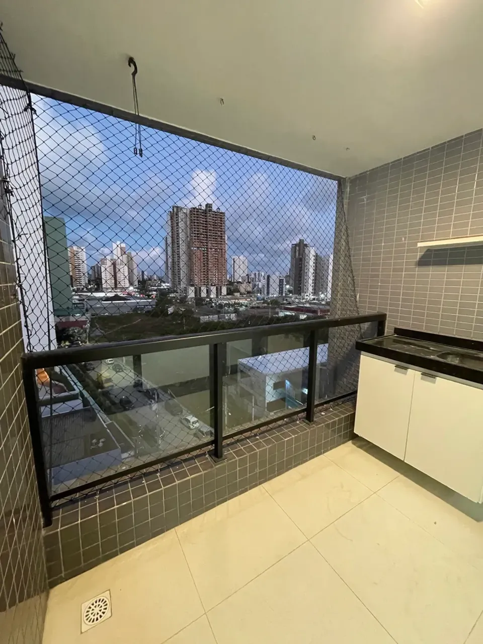 3-bedroom apartment with a grill on the balcony
