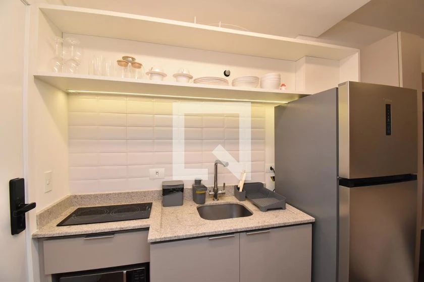 Studio de 1 quarto e 1 banheiro com varanda — photo 6
