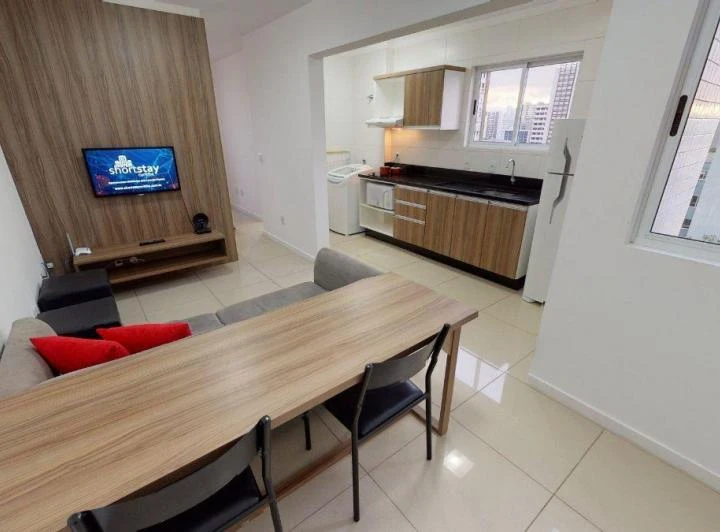 Apartamento mobiliado de 35 m² com cozinha integrada — photo 5
