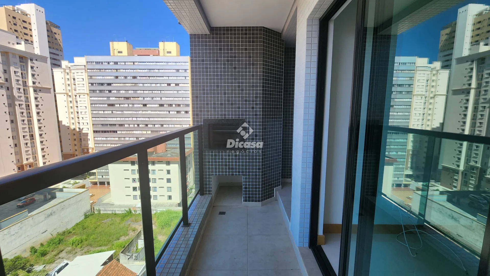 2-bedroom apartment with a grill on the balcony